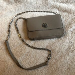 Tory Burch grey crossbody bag